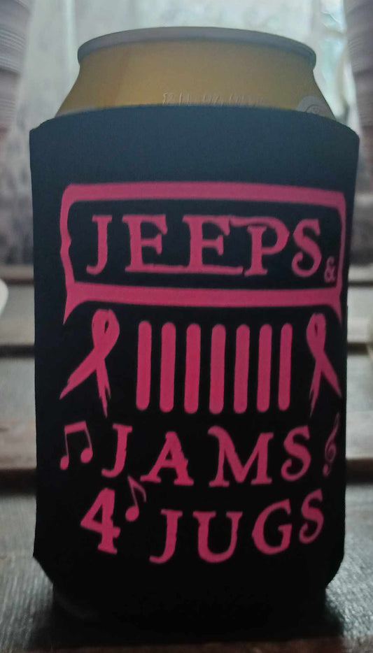 Jeeps, Jams 4 Jugs Can Koozies